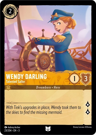 Lorcana Wendy Darling - Talented Sailor (23/228) Into the Inklands NM