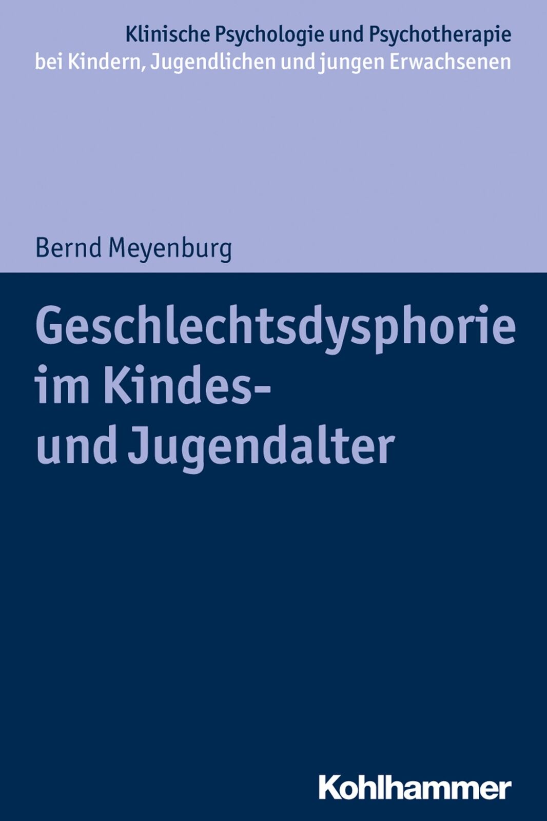 Thumbnail - Geschlechtsdysphorie Kindes- Und Jugendalter, Bernd Meyenburg
