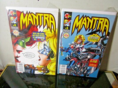 Mantra #4 -5 LOT Malibu Comics 1996 