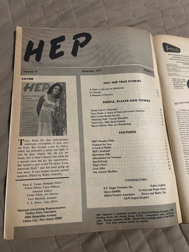 Rare! HEP  (Negro) Magazine Nov 1971 - Picture 2 of 3