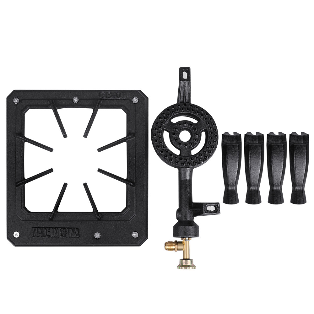 Single Portable Burner Cast Iron Propane LPG Gas Stove Outdoor Camping Cooker eBay