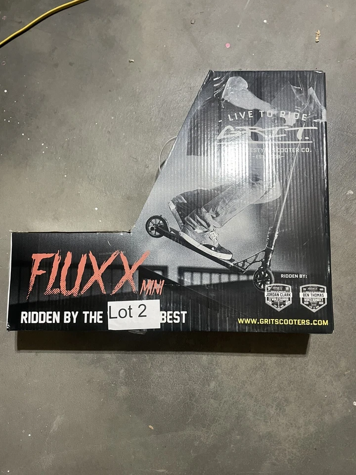 New Grit Fluxx Mini Pro Scooter Satin Blue Silver Laser NIB - Image 2 of 4