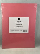 POLISHED PINK cardstock Stampin Up 8.5 X 11  Retired A23