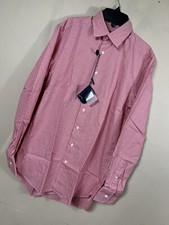 New SuitSupply 14.5 14 1/2 Dress Shirt Red Gingham Button Down Mens Cotton J9