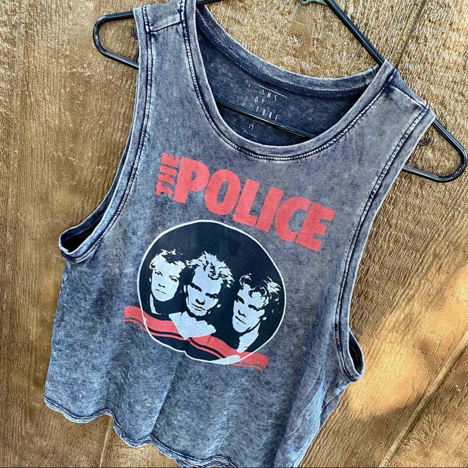 Icons of Culture The Police black muscle tank Siz… - image 8