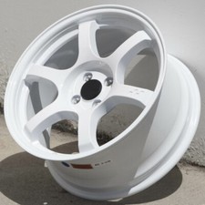Circuit Csf1 17x8 4x100 35 Gloss White 57dr Spun Forged Wheels Set Of 4