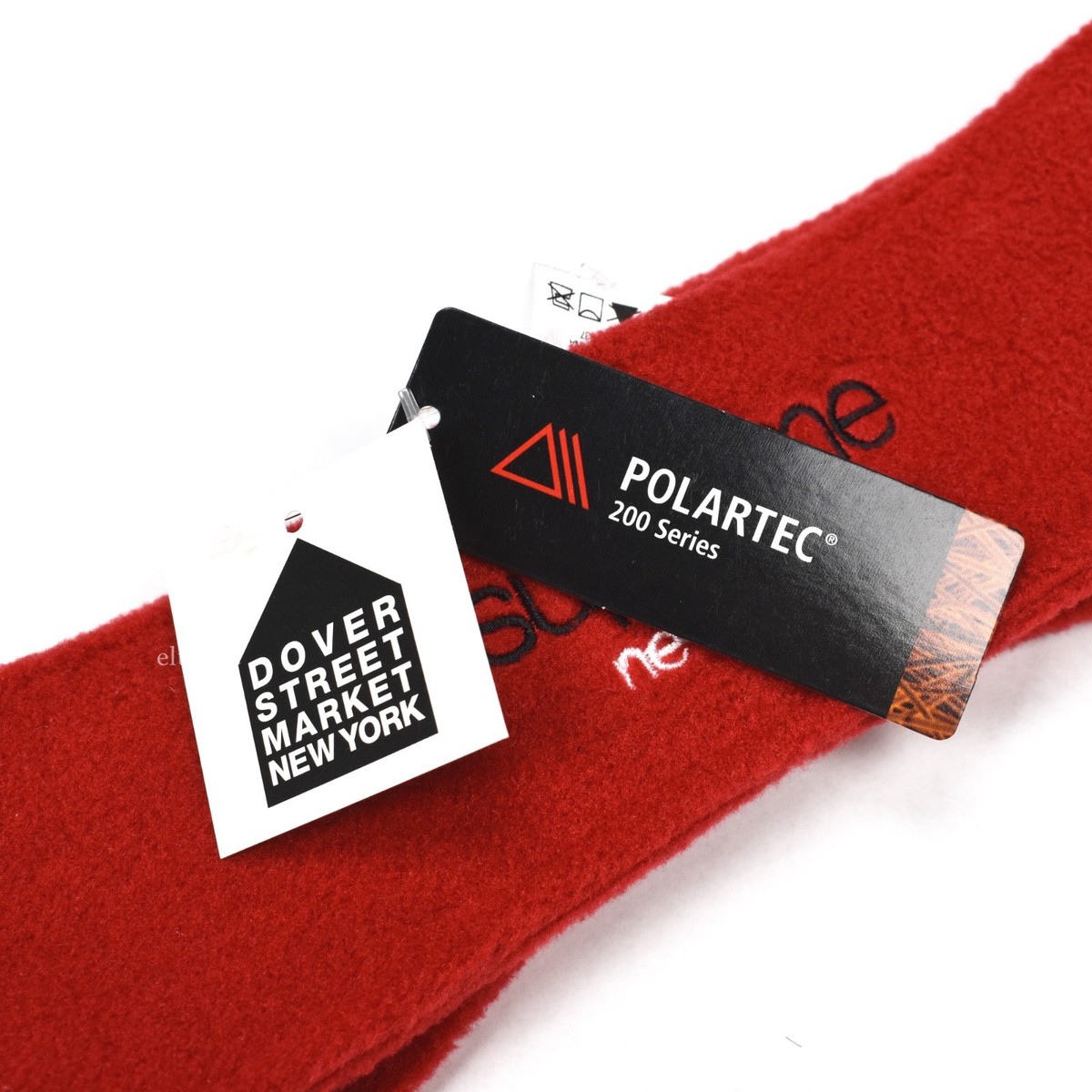 NWT Supreme NY Classic Logo Polartec Fleece Men's Headband Red