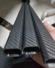 2pcs 50cm 3K Carbon Fiber Octagonal Square Carbon Tube Oval Tube