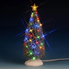 LEMAX Village Accessories 10" Colored Chasing Lights Christmas Tree Star Dept 56