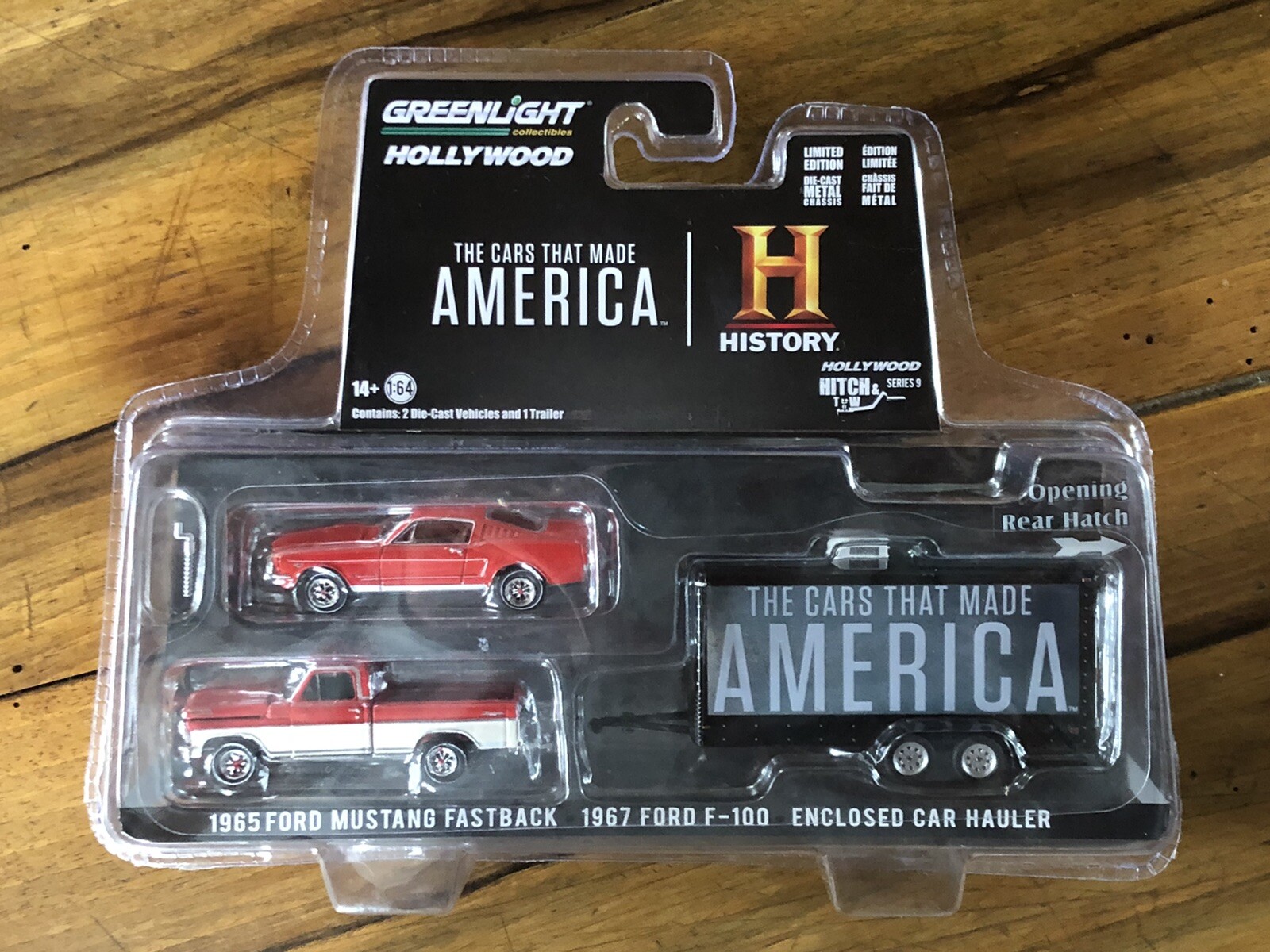 Miniatures 1965 Ford Mustang et 1967 Ford F-100 Greenlight 1:64