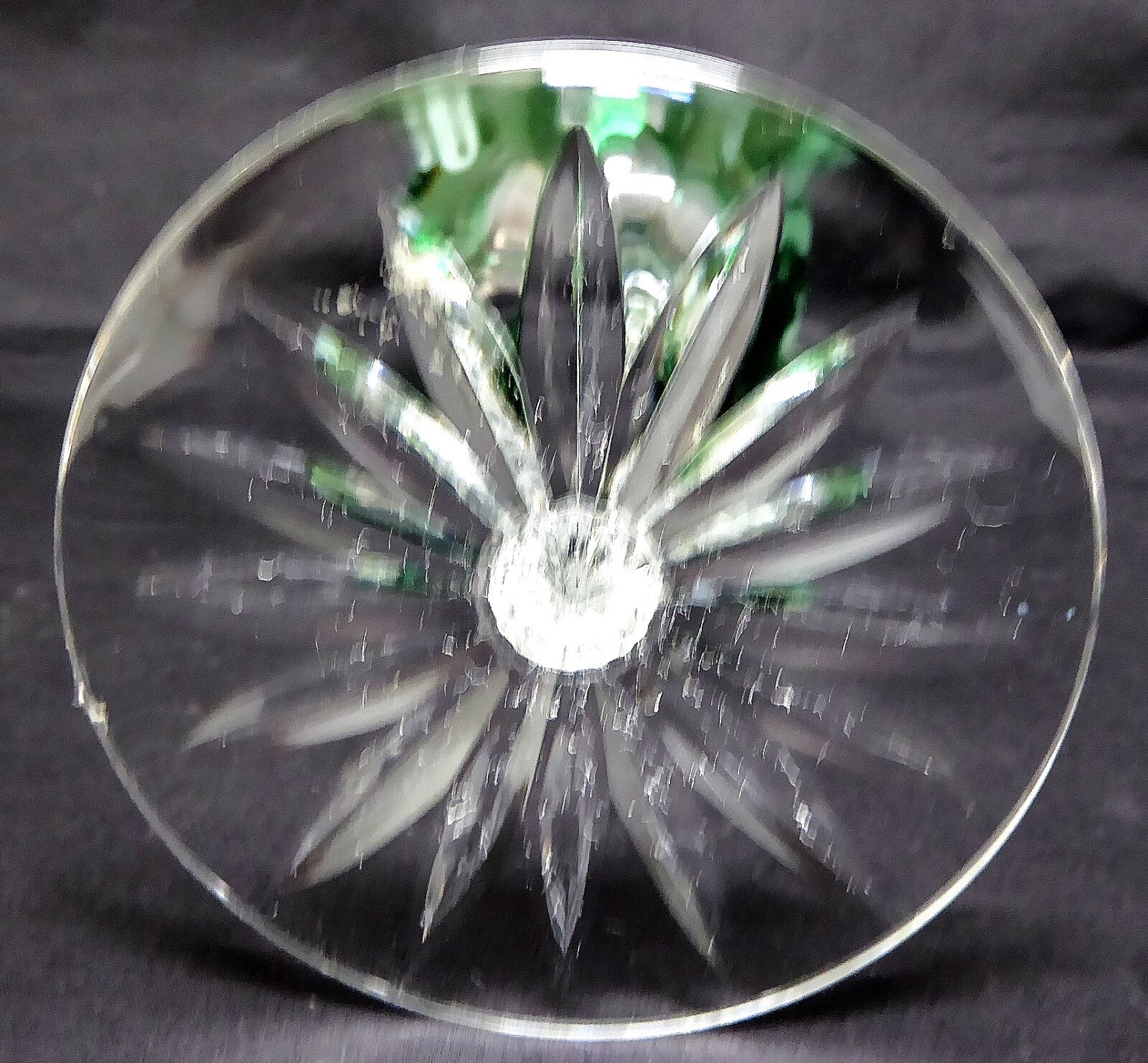 Sets of 4 Bohemian Color Overlay Cut to Clear 24 Lead Crystal Wine