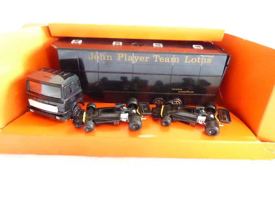 POLISTIL - 1/55 -PORTAUTO LOTUS JOHN PLAYER SPECIAL - JPS - CAMION + 2 F1 RJ107 - Photo 2/4