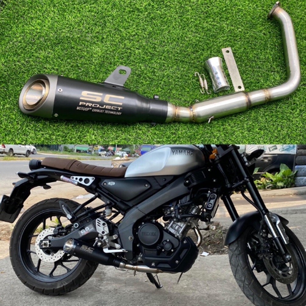 Exhaust Headers Muffler XSR155 R15 MT15 Motorcycle Stainless steel
