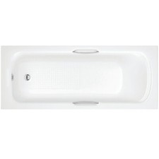 1700mm Acrylic Twin Grip Chrome Bath Tub Handles 5mm Single Ended-Panel Option