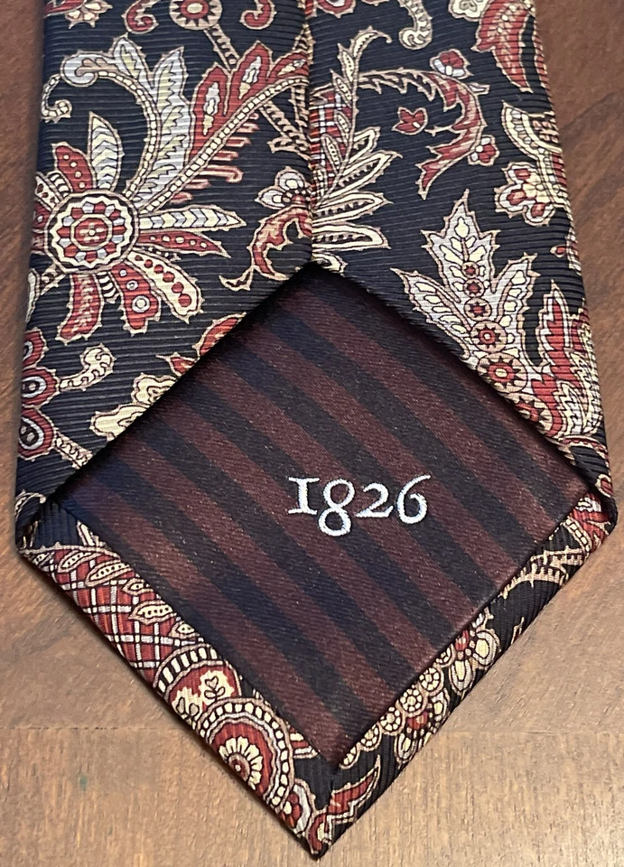Black Brown 1862 100% Silk Men’s Neck Tie Made In China - Image 2 of 4