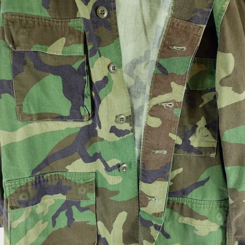Authentic USMC Issued Combat Coat - Woodland Camo Pattern Small Long Flaws - Picture 6 of 16