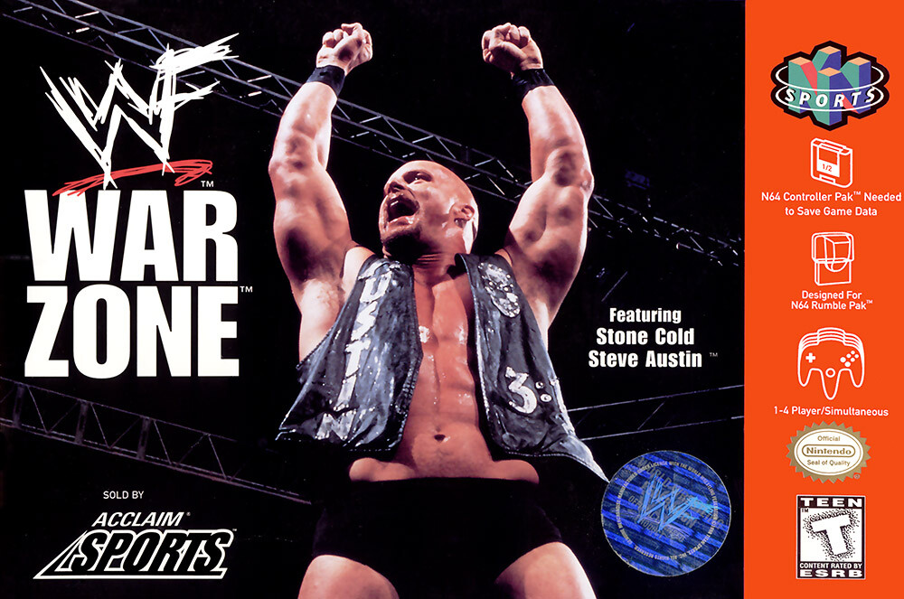 WWF War Zone BOX ART Nintendo 64 N64 Premium POSTER MADE IN USA