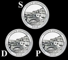 2012 D,P,S Chaco Culture NP Quarters New Mexico "Brilliant Uncirculated" ATB 
