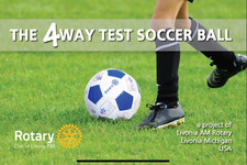 Rotary 4-Way Test Soccer Ball - NEW  IMPROVED - Exceeds FIFA Quality Standards 