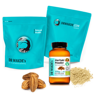 DR WAKDE'S Organic Haritaki Powder (Hirda | Terminalia chebula) | Pure, Raw &...