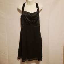 Romy Black Cross Cocktail Dress