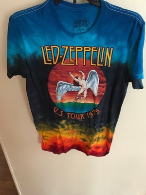 LED ZEPPELIN - U.S TOUR 1975 - TIE DYE T- SHIRT - NEW - SWAN SONG 