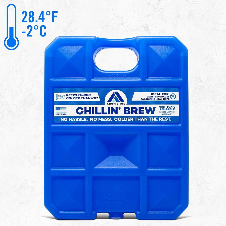 Paquete de hielo de alto rendimiento Arctic Ice Chillin' Brew Series, X-Large 5 libras (2 paquetes) Foto 2 de 4
