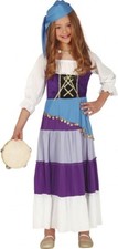 Fiestas Guira Gypsy Girl Romany Traveller Girls Fancy Dress Costume Age 5-6