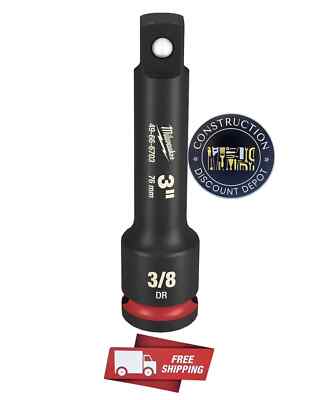 Milwaukee Tool 49-66-6703 Shockwave Impact Duty 3/8'' In. Drive 3'' In Extension