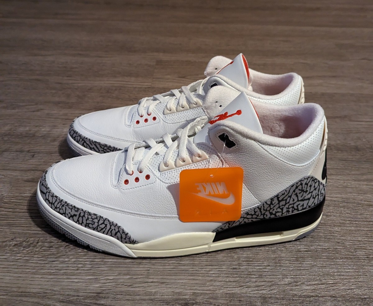 Nike Air Jordan 3 Retro Reimagined, Men\'s Sz 17 & 18, White Cement Extreme Size. reimaginegs.jpg?v=1737047076&  main image 4