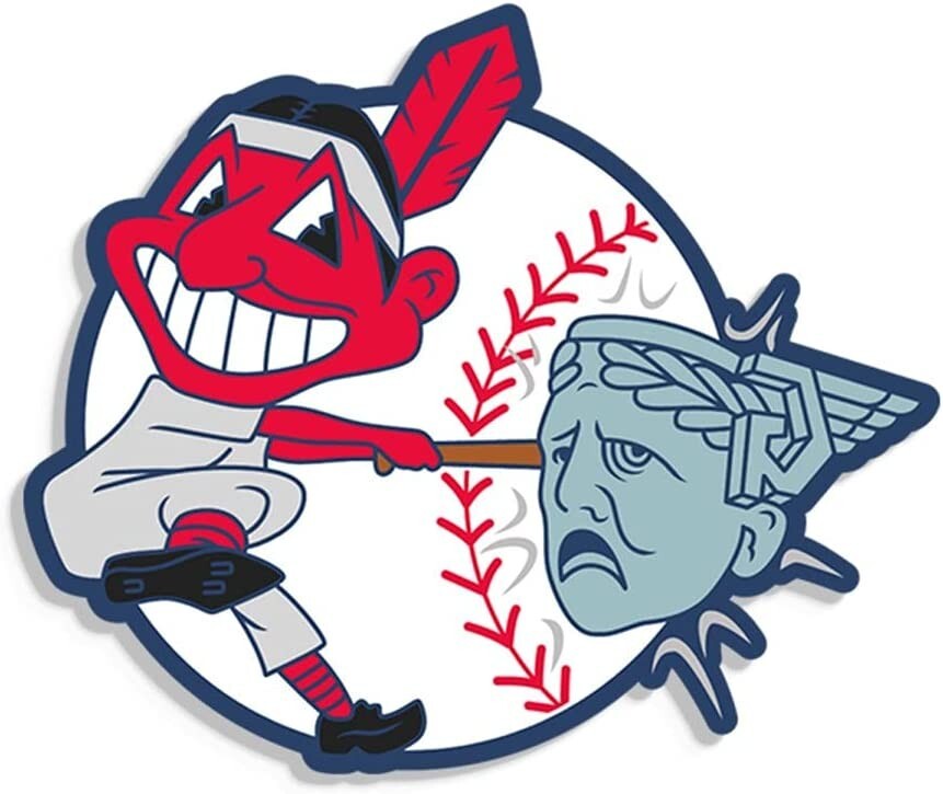 Cleveland Indians Fan Shirts Vintage Cleveland Indians Die-Cut Sticker - Retro 10 Cent Beer Night At Municipal Stadium Cleveland Indians Vintage Photos