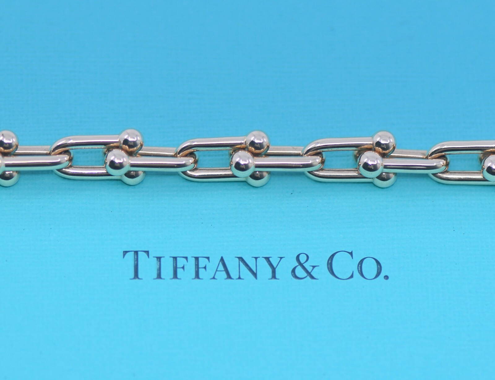Tiffany & Co 18K Rose Gold Hardwear Medium Chain Bracelet