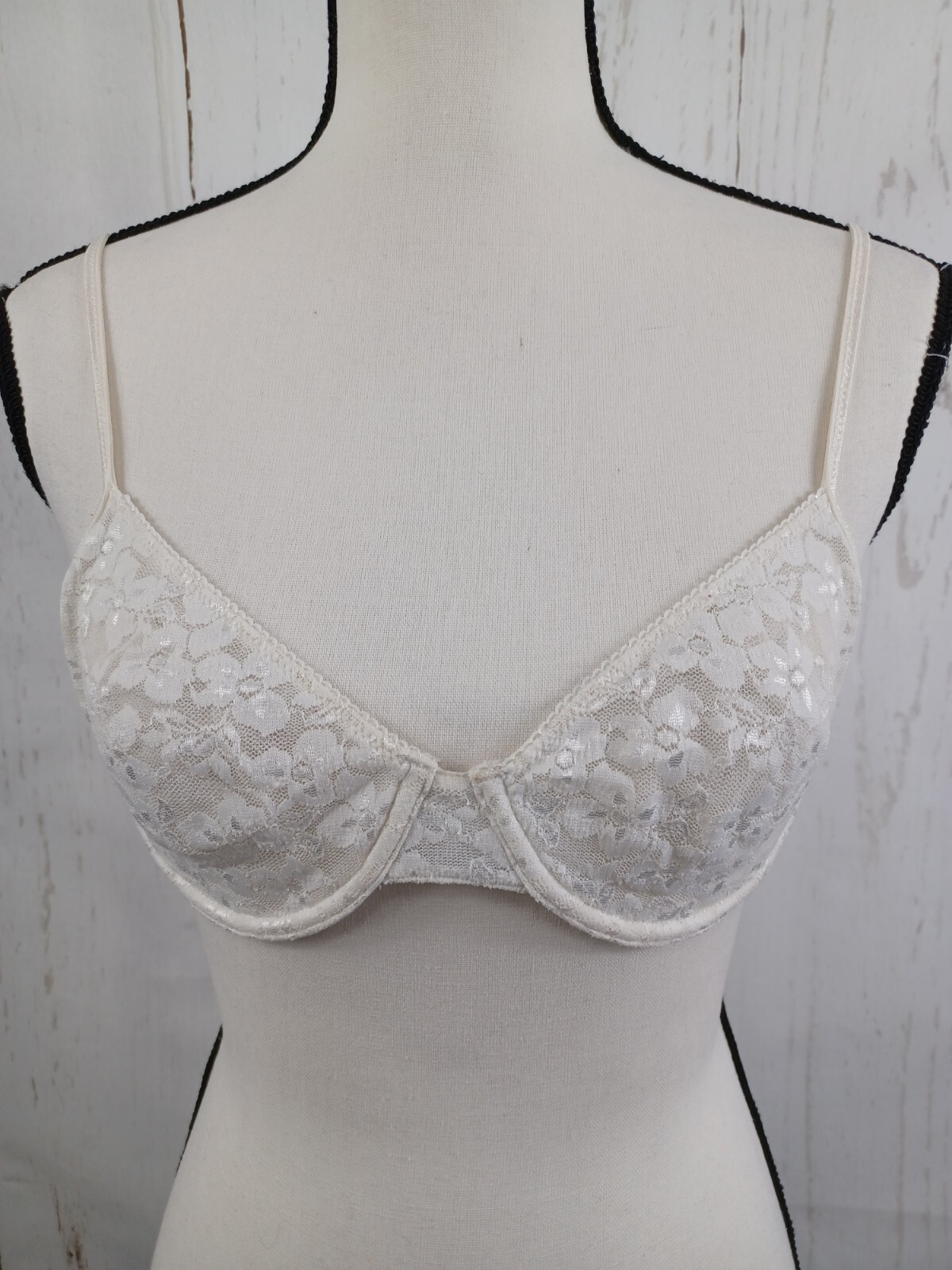 Jockey Bra Lace Nylon Underwired Unpadded Size 34C