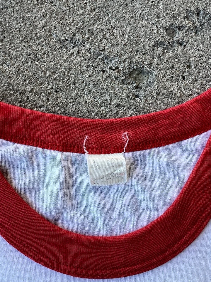 Camiseta de verano Sunset Ice Cream vintage de los años 80 roja talla L Williamsport Foto 2 de 4