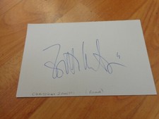 Originale Autografato Cristiano Zanetti Inter Milan Roma Leggenda Bianco Card