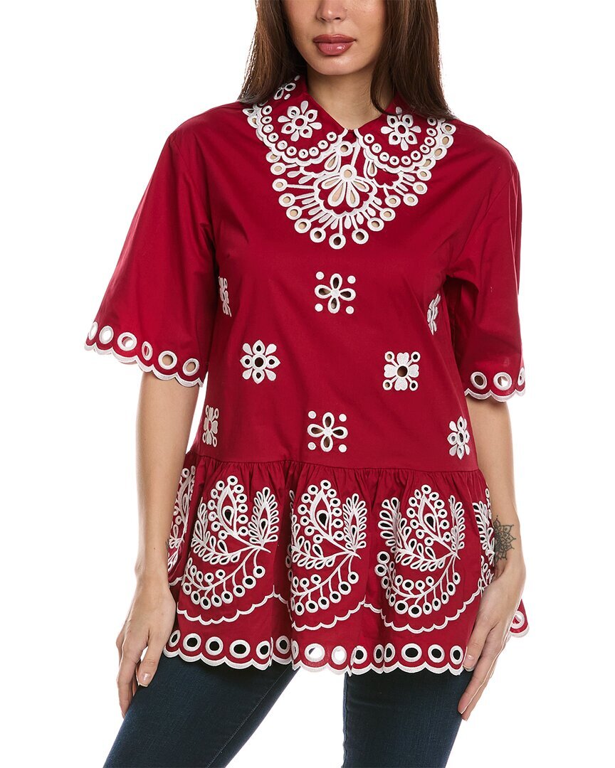 Красная рубашка Valentino Женская Красная 42