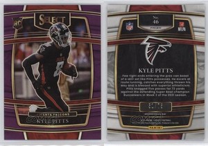 2021 Panini Select Concourse Purple Prizm /75 Kyle Pitts #46 Rookie RC