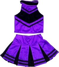 Girls Cheerleader Costume Uniform - Kids Halloween Cheer Dress Set Size S
