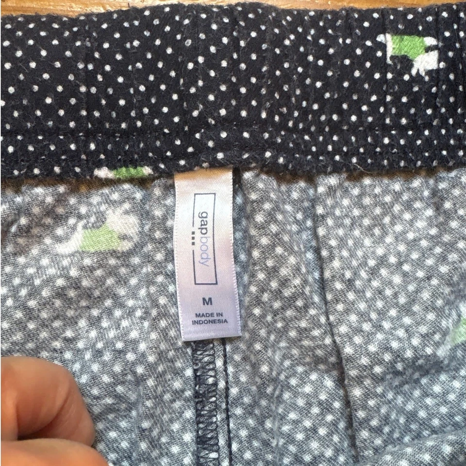 Gap тела темно-синий белый горошек scottie собаки зимние пижамы брюки размер M - Изображение 4 из 4