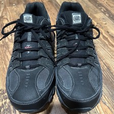 Skechers Work Cankton Steel Toe Mens Safety Shoes SN77055W Black Size 13
