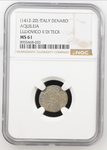 1412-20 Aquileia Denaro NGC MS 61