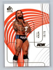 2025 Upper Deck SP AEW Signature Edition Orange /75 Bishop Kuan #10