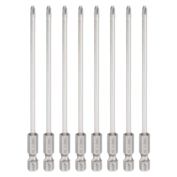 "8-Teilig PH1 Kreuzschlitz-Bit FüR 1/4\" Sechskantschaft 10,9 Cm Lang Magnetisch"-image