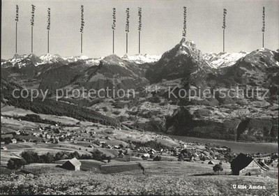 Amden Walensee SG with Alpine Panorama