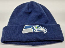 Seattle Seahawks Beanie Stocking Hat Cap Fan Apparel Blue NFL Football