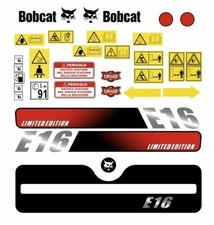 Bobcat E16 Aufkleber Aufkleber-Set Komplett