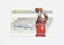 2003-04 SP Authentic Signatures Julius Erving #JE-A On Card Auto Autograph