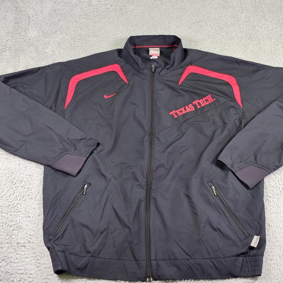 Texas Tech Jacket Mens Large NCAA Basketball Nike Storm Fit Windbreaker - Image 2 of 4