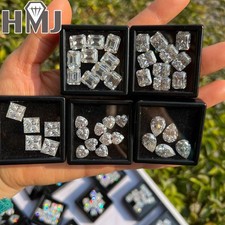 US 0.1-10ct D Color Round VVS1 GRA Certified Moissanite Stone for Jewelry DIY