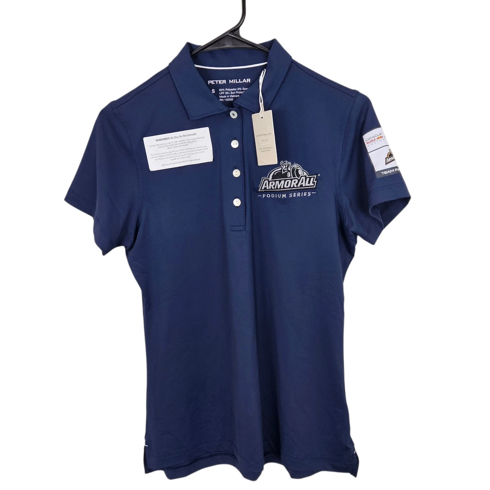 NWT Peter Millar Shirt Women's Sun Protection UPF 50+ Performance Golf Shirt S